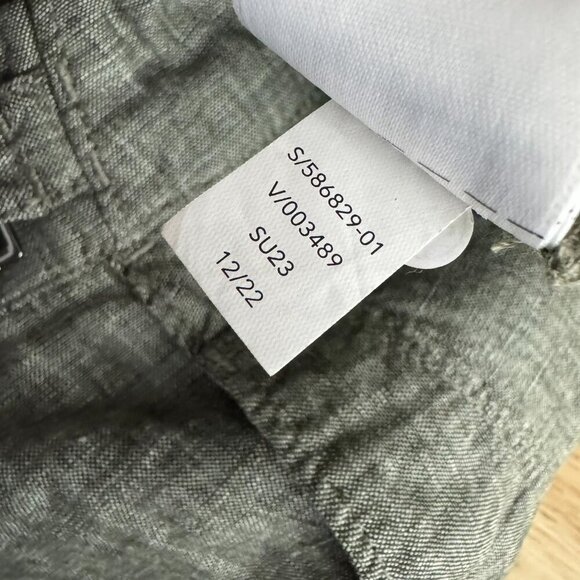 Athleta Voyager Linen Shorts Womens Size 20 Green Lightweight‎ NWT SS-1675 - Picture 13 of 13